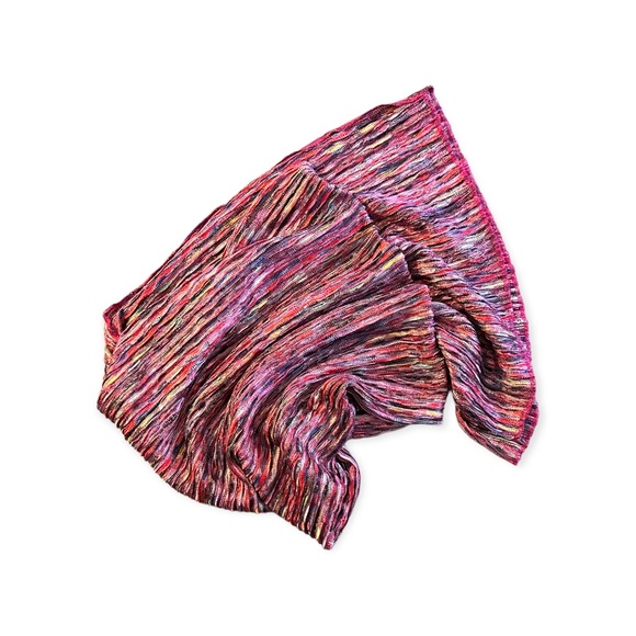 NEW Dana Herbert Scarf Multicolored Knit - Picture 6 of 8